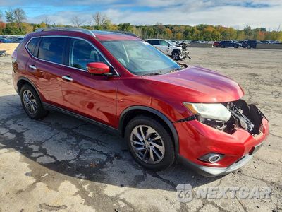 Czwarte zdjęcie samochodu z boku: 2016 NISSAN ROGUE SL VIN:5N1AT2MV9GC854468 - miniatura