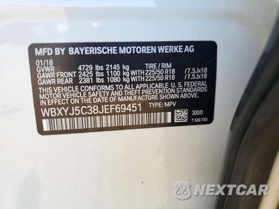 Zdjęcie 14 z 14 samochodu: 2018 BMW X2 XDRIVE28I VIN:WBXYJ5C38JEF69451 - miniatura