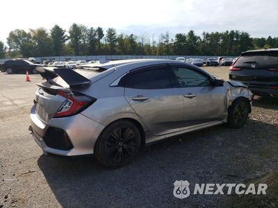 Trzecie zdjęcie samochodu z tyłu: 2018 HONDA CIVIC EXL VIN:SHHFK7H75JU405268 - miniatura