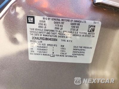 Zdjęcie 13 z 13 samochodu: 2011 CHEVROLET EQUINOX LTZ VIN:2CNALFEC0B6463084 - miniatura