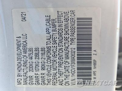 Zdjęcie 12 z 12 samochodu: 2021 HONDA ACCORD SPORT VIN:1HGCV1F3XMA063212 - miniatura