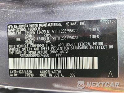Zdjęcie 13 z 13 samochodu: 2023 TOYOTA HIGHLANDER HYBRID LIMITED VIN:5TDXBRCH8PS574660 - miniatura