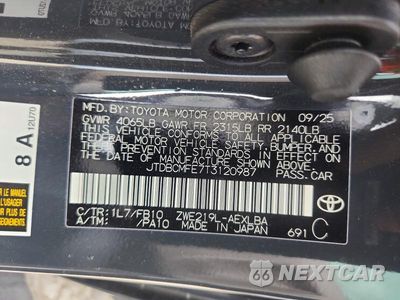 Zdjęcie 12 z 12 samochodu: 2026 TOYOTA COROLLA HYBRID LE VIN:JTDBCMFE7T3120987 - miniatura