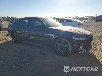 Czwarte zdjęcie samochodu z boku: 2024 BMW I4 EDRIVE 35 VIN:WBY43AW06RFR70577 - miniatura