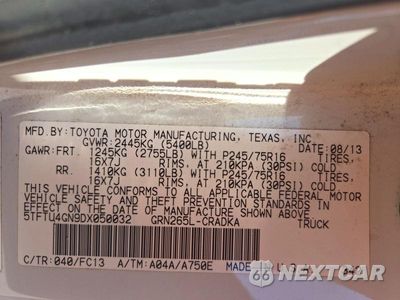 Zdjęcie 12 z 12 samochodu: 2013 TOYOTA TACOMA PRERUNNER ACCESS CAB VIN:5TFTU4GN9DX050032 - miniatura