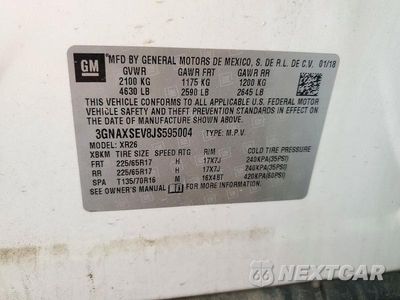 Zdjęcie 13 z 13 samochodu: 2018 CHEVROLET EQUINOX LT VIN:3GNAXSEV8JS595004 - miniatura