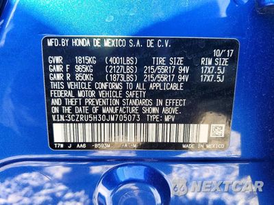 Zdjęcie 14 z 14 samochodu: 2018 HONDA HR-V LX VIN:3CZRU5H30JM705073 - miniatura