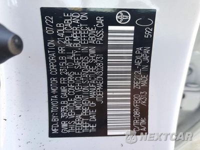 Zdjęcie 12 z 12 samochodu: 2022 TOYOTA COROLLA LE VIN:JTDEPMAE0N3028731 - miniatura