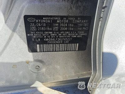 Zdjęcie 12 z 12 samochodu: 2019 HYUNDAI ELANTRA SEL VIN:KMHD84LF2KU745227 - miniatura