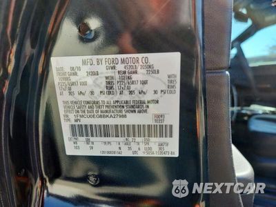 Zdjęcie 13 z 13 samochodu: 2011 FORD ESCAPE LIMITED VIN:1FMCU0EG8BKA27988 - miniatura