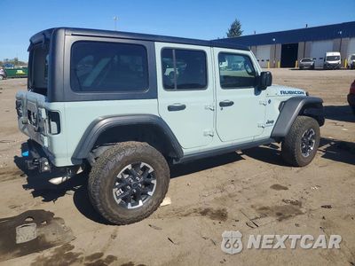 Trzecie zdjęcie samochodu z tyłu: 2024 JEEP WRANGLER RUBICON 4XE VIN:1C4RJXR62RW209710 - miniatura