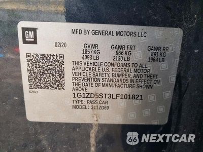Zdjęcie 12 z 12 samochodu: 2020 CHEVROLET MALIBU LT VIN:1G1ZD5ST3LF101821 - miniatura