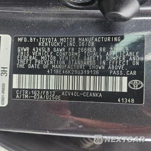 Zdjęcie 12 z 12 samochodu: 2009 TOYOTA CAMRY LE VIN:4T1BE46K29U319136 - miniatura
