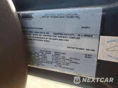 Zdjęcie 10 z 10 samochodu: 2012 FREIGHTLINER CHASSIS B2B VIN:4UZABRDT9CCBF9331 - miniatura