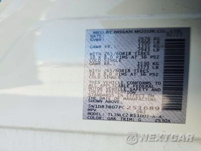 Zdjęcie 12 z 12 samochodu: 2023 NISSAN PATHFINDER ROCK CREEK VIN:5N1DR3BD7PC251689 - miniatura
