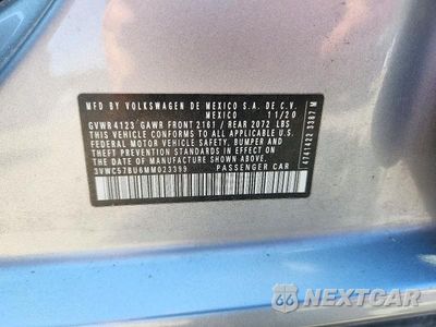 Zdjęcie 13 z 13 samochodu: 2021 VOLKSWAGEN JETTA S VIN:3VWC57BU6MM023399 - miniatura