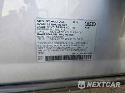 Zdjęcie 13 z 13 samochodu: 2018 AUDI Q3 PREMIUM PLUS VIN:WA1JCCFS5JR028874 - miniatura