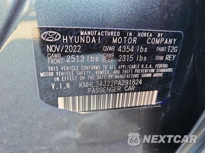 Zdjęcie 12 z 12 samochodu: 2023 HYUNDAI SONATA LIMITED VIN:KMHL34J22PA291824 - miniatura