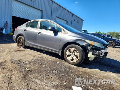 Czwarte zdjęcie samochodu z boku: 2013 HONDA CIVIC LX VIN:19XFB2F52DE014983 - miniatura