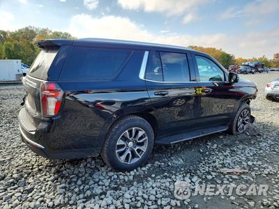 Trzecie zdjęcie samochodu z tyłu: 2022 CHEVROLET TAHOE K1500 LT VIN:1GNSKNKD3NR208528 - miniatura