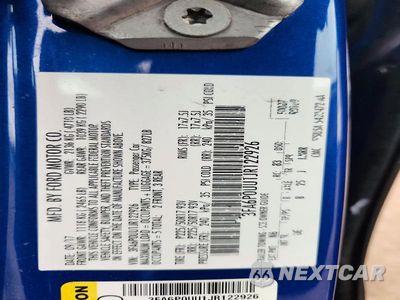 Zdjęcie 12 z 12 samochodu: 2018 FORD FUSION S HYBRID VIN:3FA6P0UU1JR122926 - miniatura