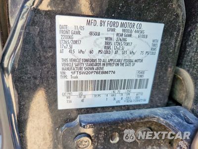 Zdjęcie 12 z 12 samochodu: 2006 FORD F250 SUPER DUTY VIN:1FTSW20P76EB86776 - miniatura