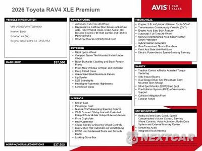 Zdjęcie 13 z 14 samochodu: 2026 TOYOTA RAV4 XLE PREMIUM VIN:2T36CRAV6TC019461 - miniatura