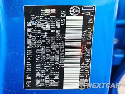 Zdjęcie 13 z 13 samochodu: 2007 TOYOTA MATRIX XR VIN:2T1KR32E67C664151 - miniatura