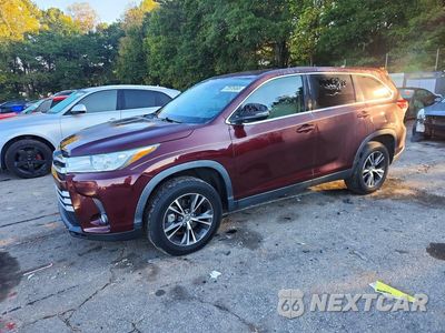 2019 TOYOTA HIGHLANDER LE PLUS 5TDZZRFH6KS332782 - główne zdjęcie licytacji z USA - miniatura