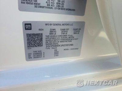 Zdjęcie 12 z 12 samochodu: 2024 CHEVROLET SILVERADO C1500 CUSTOM VIN:1GCPABEK1RZ337285 - miniatura