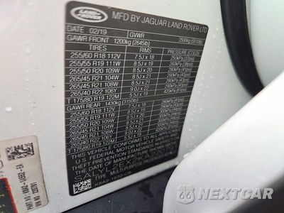 Zdjęcie 13 z 13 samochodu: 2019 LAND ROVER RANGE ROVER VELAR R-DYNAMIC SE VIN:SALYL2EX2KA220791 - miniatura