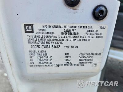 Zdjęcie 13 z 13 samochodu: 2003 CHEVROLET SILVERADO K1500 VIN:2GCEK19V831181412 - miniatura