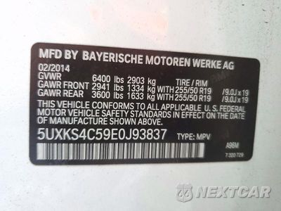 Zdjęcie 13 z 13 samochodu: 2014 BMW X5 XDRIVE35D VIN:5UXKS4C59E0J93837 - miniatura