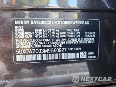 Zdjęcie 14 z 14 samochodu: 2021 BMW X7 XDRIVE40I VIN:5UXCW2C03M9G60927 - miniatura
