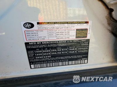 Zdjęcie 13 z 13 samochodu: 2008 MERCEDES-BENZ ML 350 VIN:4JGBB86E48A364928 - miniatura