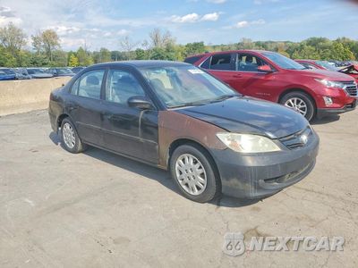 Czwarte zdjęcie samochodu z boku: 2005 HONDA CIVIC VIN:2HGES165X5H625874 - miniatura