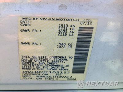 Zdjęcie 12 z 12 samochodu: 2014 NISSAN ALTIMA 2.5 SL VIN:1N4AL3AP2EC105157 - miniatura