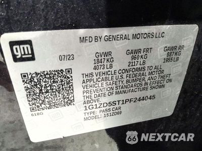 Zdjęcie 12 z 13 samochodu: 2023 CHEVROLET MALIBU LT VIN:1G1ZD5ST1PF244045 - miniatura