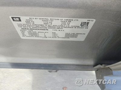 Zdjęcie 13 z 13 samochodu: 2012 CHEVROLET EQUINOX LT VIN:2GNALDEK2C6390275 - miniatura