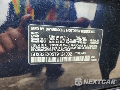 Zdjęcie 12 z 12 samochodu: 2026 BMW X6 XDRIVE40I VIN:5UX33EX05T9134332 - miniatura