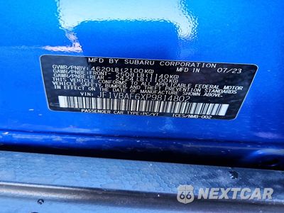 Zdjęcie 13 z 13 samochodu: 2023 SUBARU WRX PREMIUM VIN:JF1VBAF6XP9814802 - miniatura