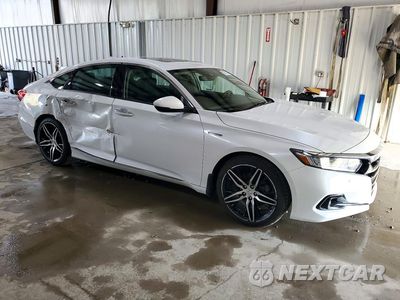 Czwarte zdjęcie samochodu z boku: 2021 HONDA ACCORD TOURING HYBRID VIN:1HGCV3F95MA022468 - miniatura