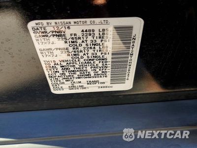 Zdjęcie 14 z 14 samochodu: 2017 NISSAN ROGUE S VIN:JN8AT2MT0HW390476 - miniatura