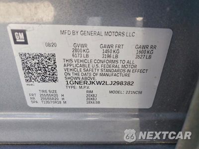 Zdjęcie 13 z 13 samochodu: 2020 CHEVROLET TRAVERSE RS VIN:1GNERJKW2LJ298382 - miniatura
