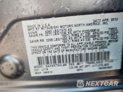 Zdjęcie 12 z 12 samochodu: 2013 MITSUBISHI OUTLANDER SPORT VIN:4A4AP3AU5DE019454 - miniatura