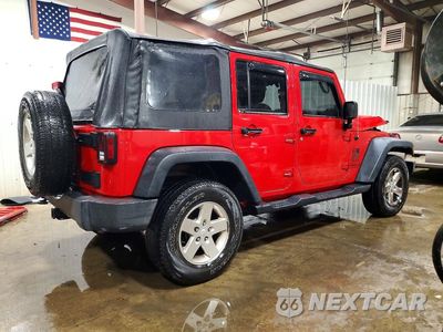 Trzecie zdjęcie samochodu z tyłu: 2014 JEEP WRANGLER UNLIMITED SPORT VIN:1C4BJWDG7EL148880 - miniatura