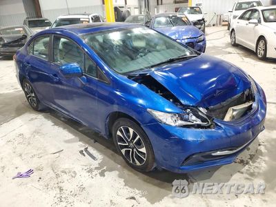 Czwarte zdjęcie samochodu z boku: 2014 HONDA CIVIC EX VIN:19XFB2F80EE006957 - miniatura