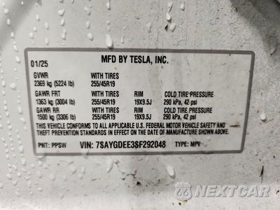 Zdjęcie 13 z 13 samochodu: 2025 TESLA MODEL Y VIN:7SAYGDEE3SF292048 - miniatura