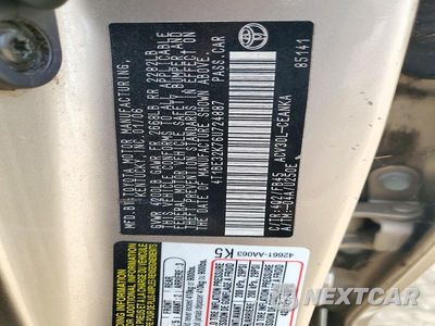 Zdjęcie 12 z 12 samochodu: 2006 TOYOTA CAMRY VIN:4T1BE32K76U724887 - miniatura