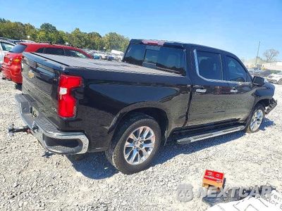 Trzecie zdjęcie samochodu z tyłu: 2022 CHEVROLET SILVERADO LTD K1500 LTZ VIN:3GCUYGED2NG177697 - miniatura